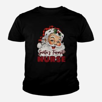 Santa's Favorite Nurse Youth T-shirt - Monsterry AU