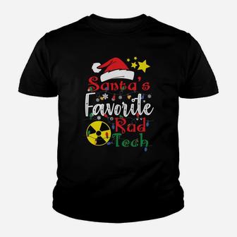 Santa's Favorite Rad Tech, Radiology Tech Christmas Gift Youth T-shirt | Crazezy CA
