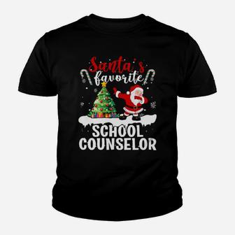 Santa's Favorite School Counselor Youth T-shirt - Monsterry