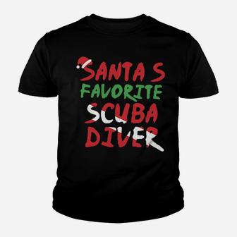 Santa's Favorite Scuba Diver Youth T-shirt - Monsterry UK