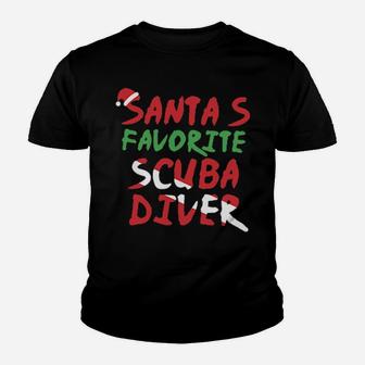 Santa's Favorite Scuba Diver Youth T-shirt - Monsterry UK