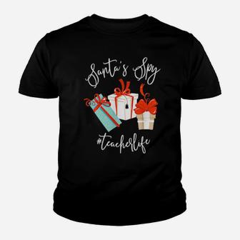 Santa's Spy Teacher Life Teacherlife Youth T-shirt - Monsterry