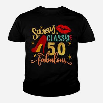 Sassy Classy 50 Fabulous 50Th Birthday Party Decorations Youth T-shirt | Crazezy