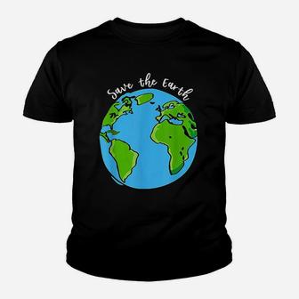 Save Our Planet Earth Day Youth T-shirt | Crazezy
