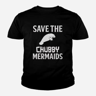 Save The Chubby Mermaids Youth T-shirt | Crazezy UK