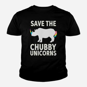Save The Chubby Unicorns Rhino Activist Youth T-shirt | Crazezy CA