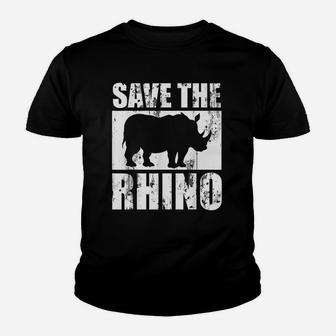 Save The Rhino Youth T-shirt | Crazezy AU