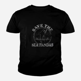Save The Sea Pandas Youth T-shirt | Crazezy