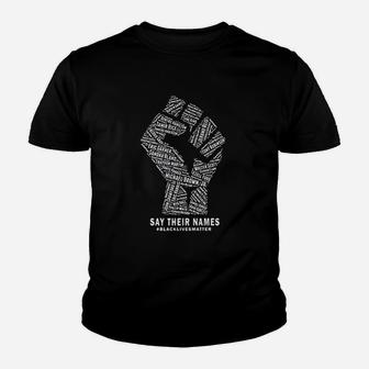 Say Their Names Youth T-shirt | Crazezy DE