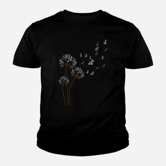 Schnauzer Flower Fly Dandelion Schnauzer Funny Dog Lover Youth T-shirt | Crazezy
