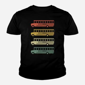 School Bus Driver Appreciation Gifts Retro Vintage Bus Youth T-shirt | Crazezy