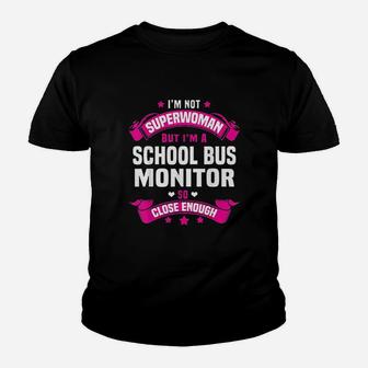 School Bus Monitor Youth T-shirt | Crazezy DE
