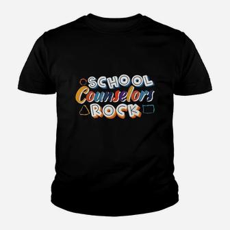 School Counselors Rock Youth T-shirt | Crazezy CA