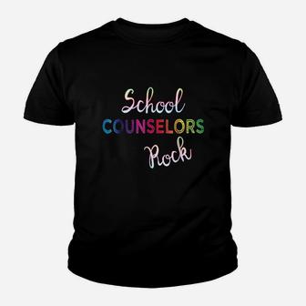 School Counselors Rock Youth T-shirt | Crazezy DE