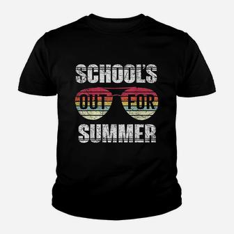 Schools Out For Summer Happy Last Day Of School Vintage Gift Youth T-shirt | Crazezy