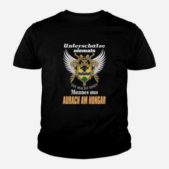Schwarzes Adler Kinder Tshirt - Macht eines Aurach am Hongar Mannes Motiv - Seseable