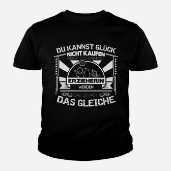 Schwarzes Herren-Kinder Tshirt, Lustiger Spruch für Erzieher, Witziges Design - Seseable