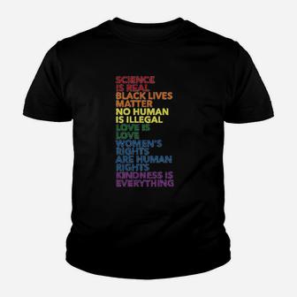 Science Is Real Youth T-shirt | Crazezy AU
