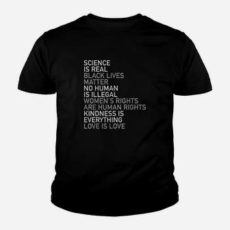Science Is Real Youth T-shirt | Crazezy CA