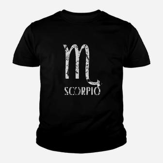 Scorpio Sign Fitted Youth T-shirt | Crazezy AU