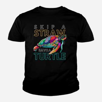Sea Turtle Earth Day Environmental Turtle Youth T-shirt | Crazezy DE