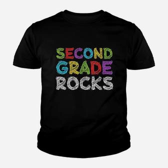 Second Grade Rocks Youth T-shirt | Crazezy AU