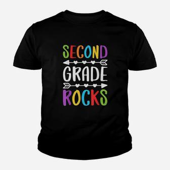 Second Grade Rocks Youth T-shirt | Crazezy DE