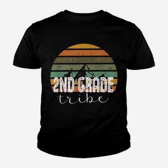 Second Grade Tribe Teacher Student Team 2Nd Grade Retro Youth T-shirt | Crazezy