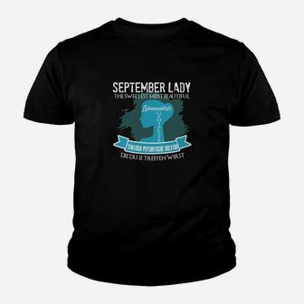 September Lady The Sweetest The Most Beautiful Kinder T-Shirt - Seseable