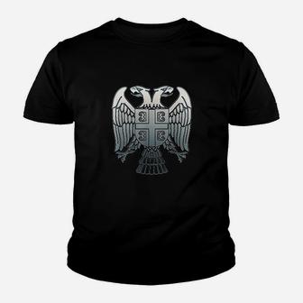 Serbian Double Headed Eagle Emblem Youth T-shirt | Crazezy UK
