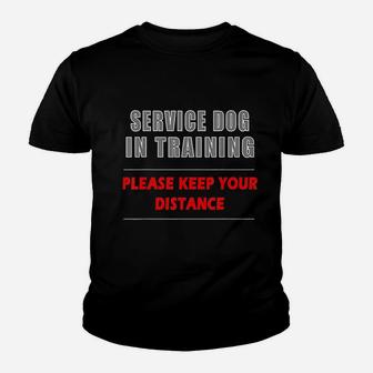 Service Dog In Training Youth T-shirt | Crazezy DE