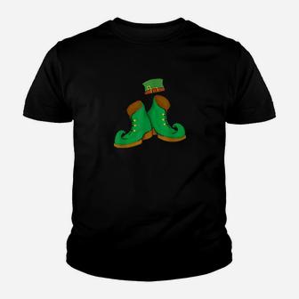 Shamrock Leprechaun Sneaker St Patricks Day Irish Youth T-shirt - Monsterry