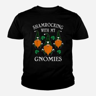Shamrocking With My Gnomies St Patrick’S Day Gnome Irish Youth T-shirt | Crazezy AU
