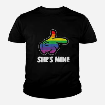 She Is Mylesbian Lgbt Couple Matching Youth T-shirt | Crazezy