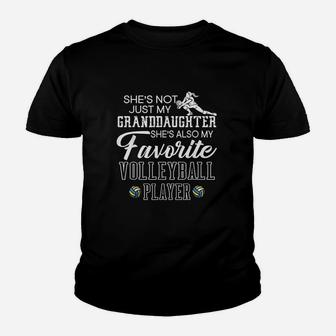 She Is Not Just My Granddaughter Favorite Volleyball Player Youth T-shirt | Crazezy UK