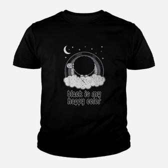 Sheep Black Is My Happy Color Youth T-shirt | Crazezy UK