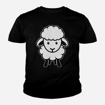 Sheep Happens Funny Farmer Sheep Lover Design Youth T-shirt | Crazezy