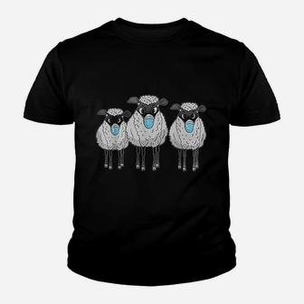 Sheep Wearing Face Funny Sheep Lover Gift Youth T-shirt | Crazezy UK