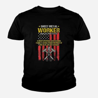 Sheet Metal Worker Youth T-shirt | Crazezy CA