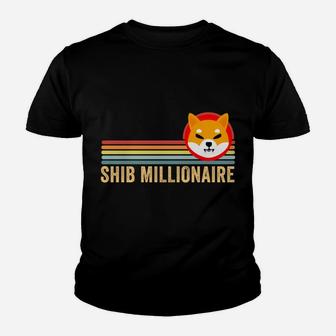 Shib Millionaire, Shiba Inu Coin Shib Cryptocurrency Youth T-shirt | Crazezy DE