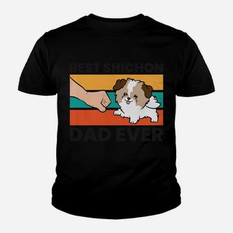 Shichon Dog Owner Best Shichon Dad Ever Youth T-shirt | Crazezy