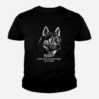 Siberian Husky Official Dog Of The Coolest Youth T-shirt | Crazezy CA