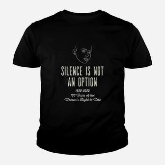 Silence Is Not An Option Youth T-shirt | Crazezy