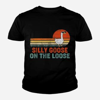 Silly Goose On The Loose Funny Saying Youth T-shirt | Crazezy CA