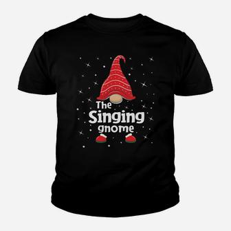 Singing Gnome Family Matching Christmas Funny Gift Pajama Youth T-shirt | Crazezy CA