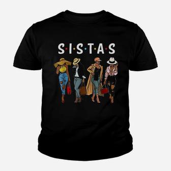 Sistas Afro Women Together Friend Youth T-shirt | Crazezy