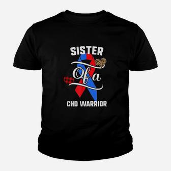 Sister Of A Chd Warrior Youth T-shirt | Crazezy