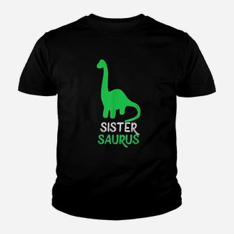 Sister-Saurus Funny Dinosaur Youth T-shirt | Crazezy CA