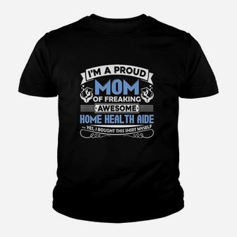 Six Banana Proud Home Health Aide Mom Youth T-shirt | Crazezy