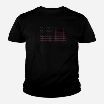 Skateboard Usa Flag 4Th Of July Gift Youth T-shirt | Crazezy CA
